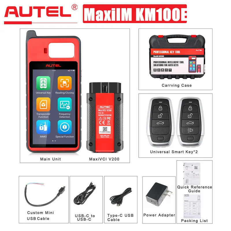 Original Autel MaxiIM KM100E Universal Key Generator with Transponder Reading/ Writing/ Cloning Aut