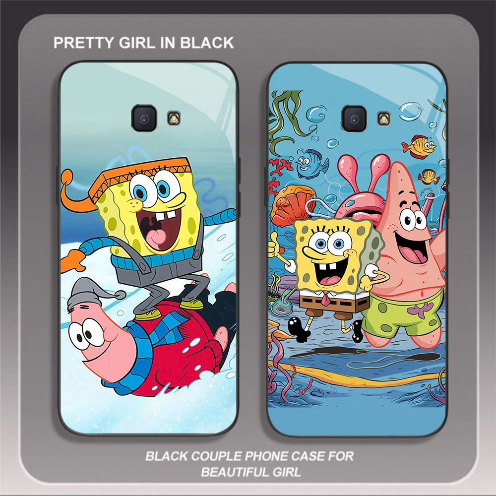 HK-64 Patrick Star Glass KACA สําหรับ Samsung Note FE J4 S24 S25 J7 J6 Core 9 Prime Pro Plus Ultra