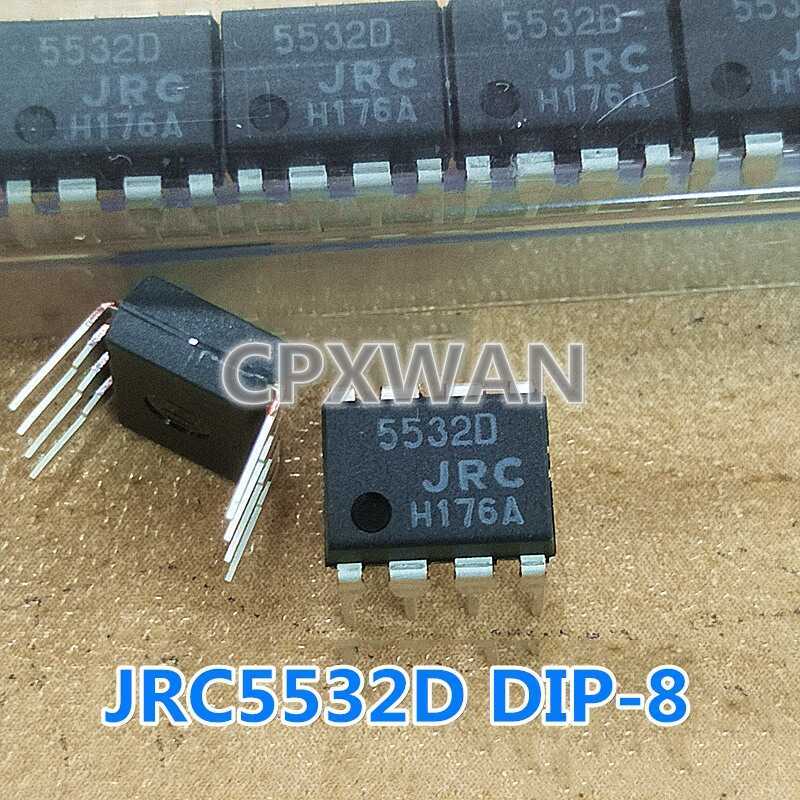10pcs JRC5532D NJM5532D DIP-8 JRC5532 NJM5532 JRC 5532D DIP8 เสียงรบกวนต่ํา Operational Amplifier Du