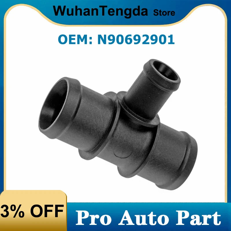 Coolant Water Pipe Tee Connector N90692901 1K0121087R for VW BEETLE FOX EOS TIGUAN  Audi Q3 Q7 A4 S