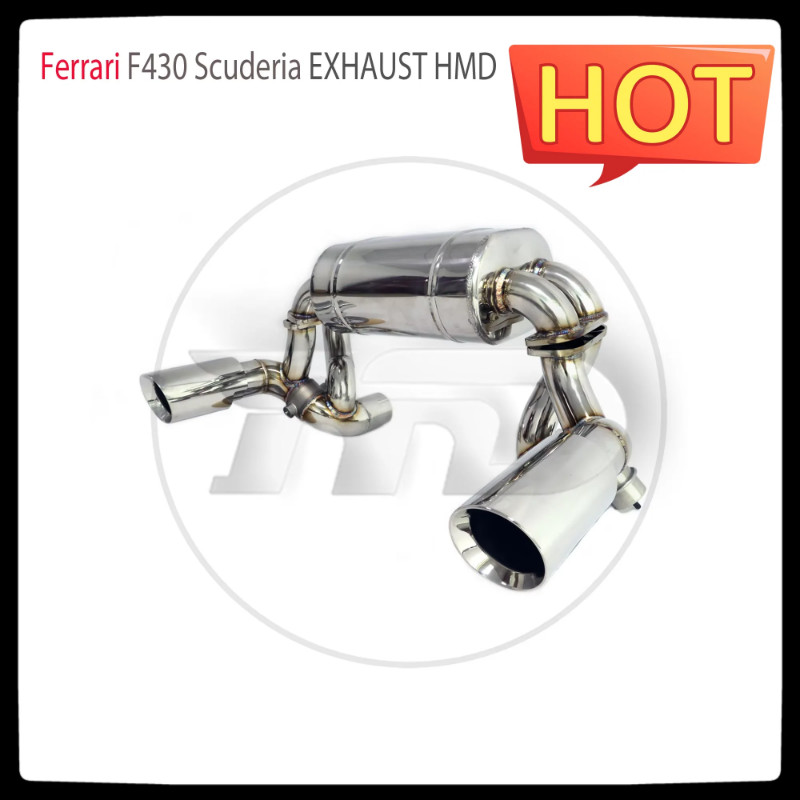 HMD Stainless Steel Exhaust System Performance Catback for Ferrari F430 Scuderia Valve Muffler