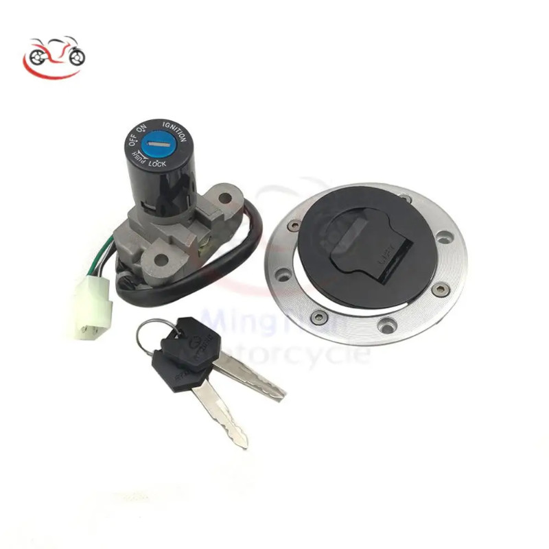Motorbike Ignition Switch Lock Fuel Gas Tank Cover Key For Suzuki RGV250 GS500 GS600F SV650 TL1000R