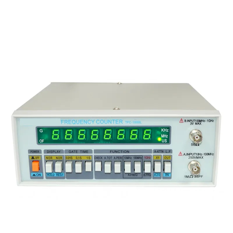 High-resolution frequency counter TFC-2700L multi-function high-precision frequency counter 8 LED d