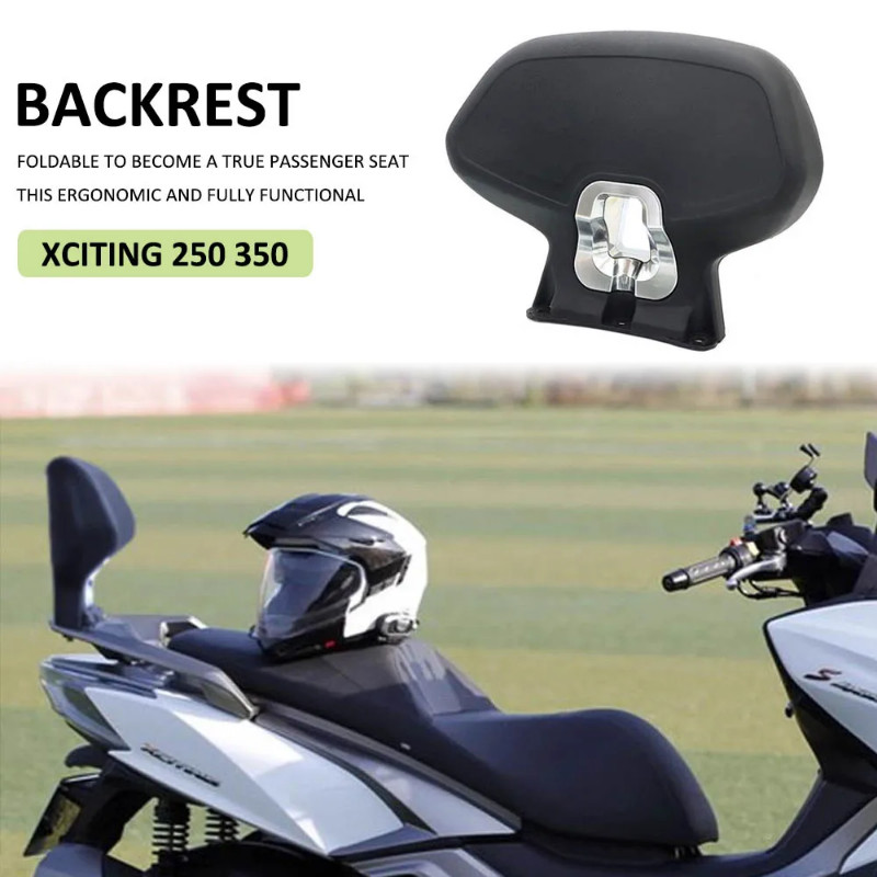 New For KYMCO XCITING 250 350 Xciting250 Xciting350 Motorcycle Black Rear Passenger Seat Backrest B
