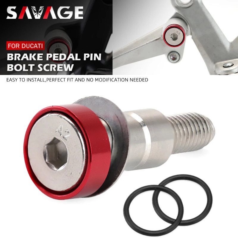 Motorcycle Brake Pedal Pivot Bolt For Ducati Diavel 1200 1260/S 1260S XDiavel 1260 S 2017-2023 Rear