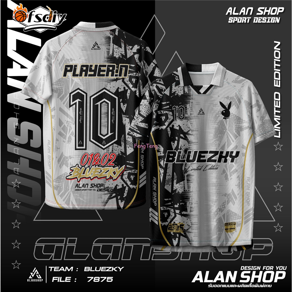 เสื้อกีฬา ชายหญิง เสื้อกีฬาใส่กลางแจ้ง เสื้อคอกลมพิมพ์ลาย New collection รุ่น เสื้อทีม ดูดซับเหงื่อ ระบายอากาศ แห้งเร็ว
