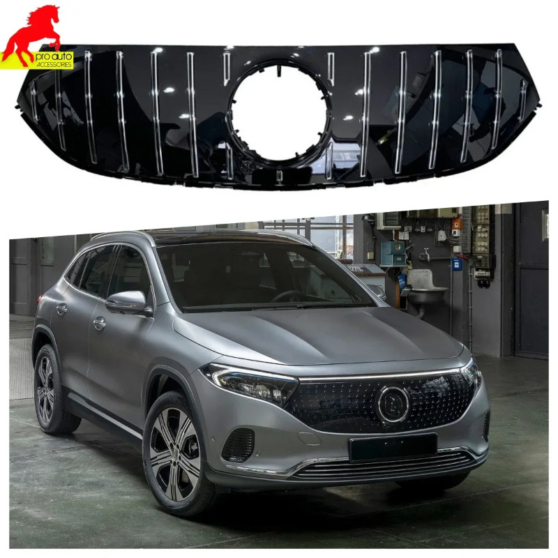 Front Bumper Grille Grill Modification for Mercedes Benz EQA AMG Model EQA53 Cover H243 2022-2024 C