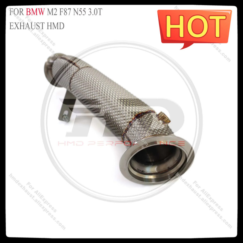 HMD for BMW M2 F87 3.0T N55 Engine Stainless steel Exhaust System Performance downpipe Muffler With