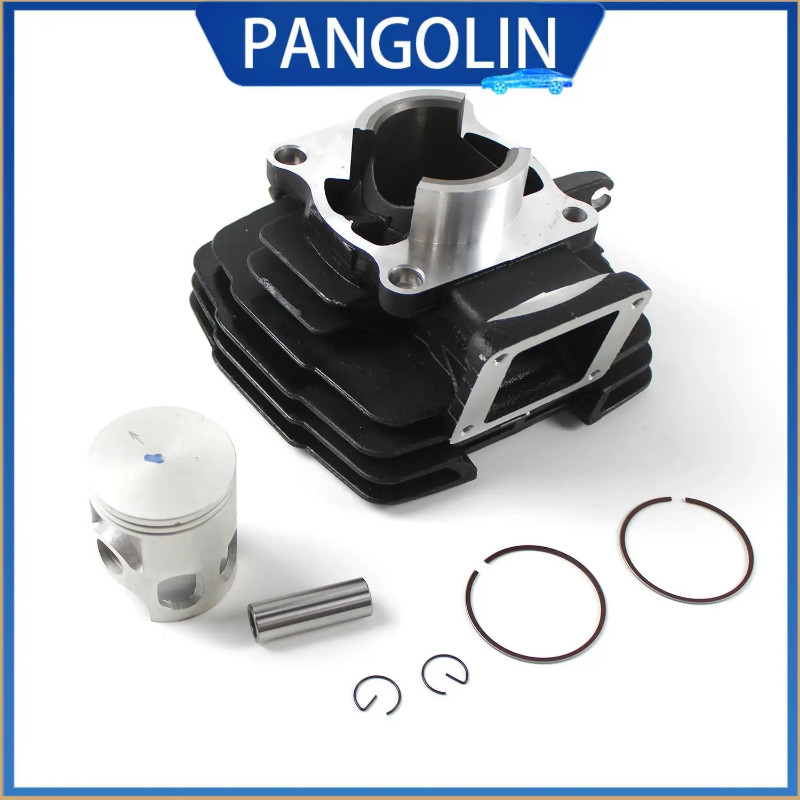 PANGOLIN Motorcycle 56mm Cylinder Kit Piston Kit Cylinder Gasket for Yamaha DT125 1974-1981、DT125A