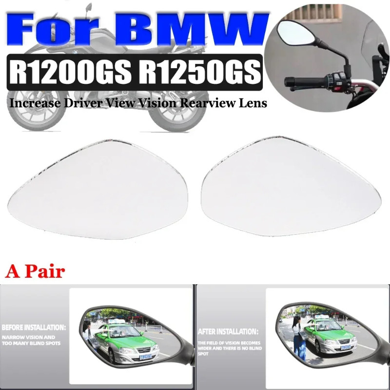 For BMW R1200GS R1250GS R1200 R 1200 GS 1250 GS Accessories Convex Mirror Increase View Vision Rear