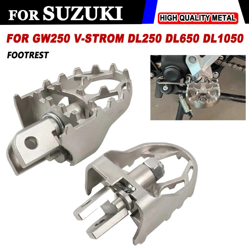 For Suzuki GW250 INAZUMA V-Strom 250 650 DL650 DL250 V Strom 1050 DL1000 DL1050 Footrest Footpegs F