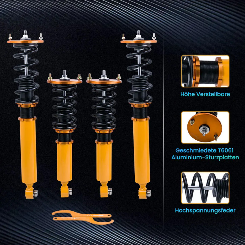 Coilovers For Nissan Skyline R33 GTST GTS GTS25 RB20DE RB25DE RB25DET 1993-1998 Spring Shocks Strut