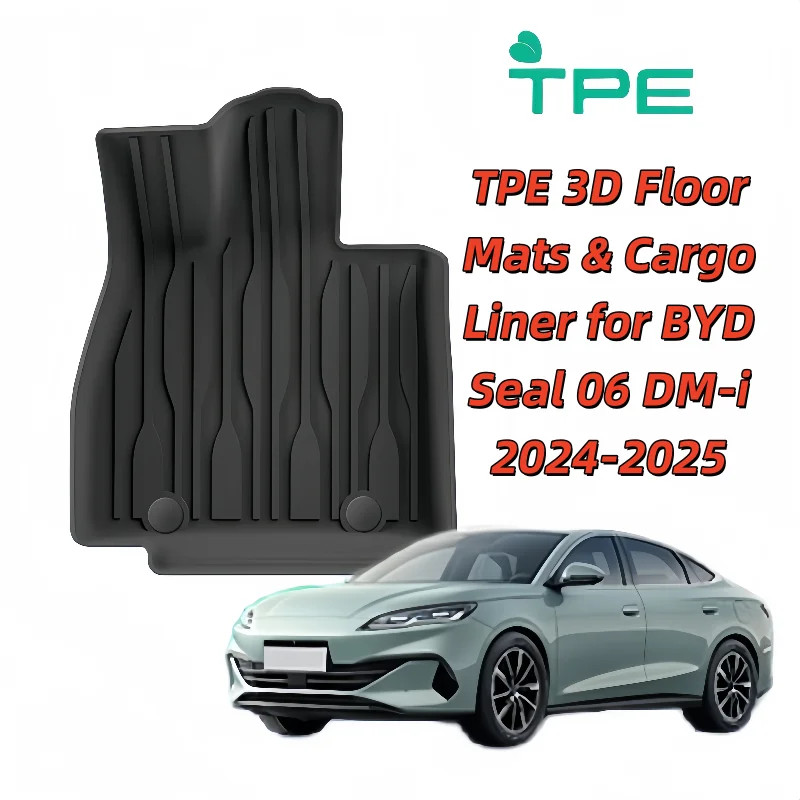 Eco-Friendly TPE 3D Floor Mats & Cargo Liner for BYD Seal 06 DM-i 2024-2025 - Custom Fit All-Weathe