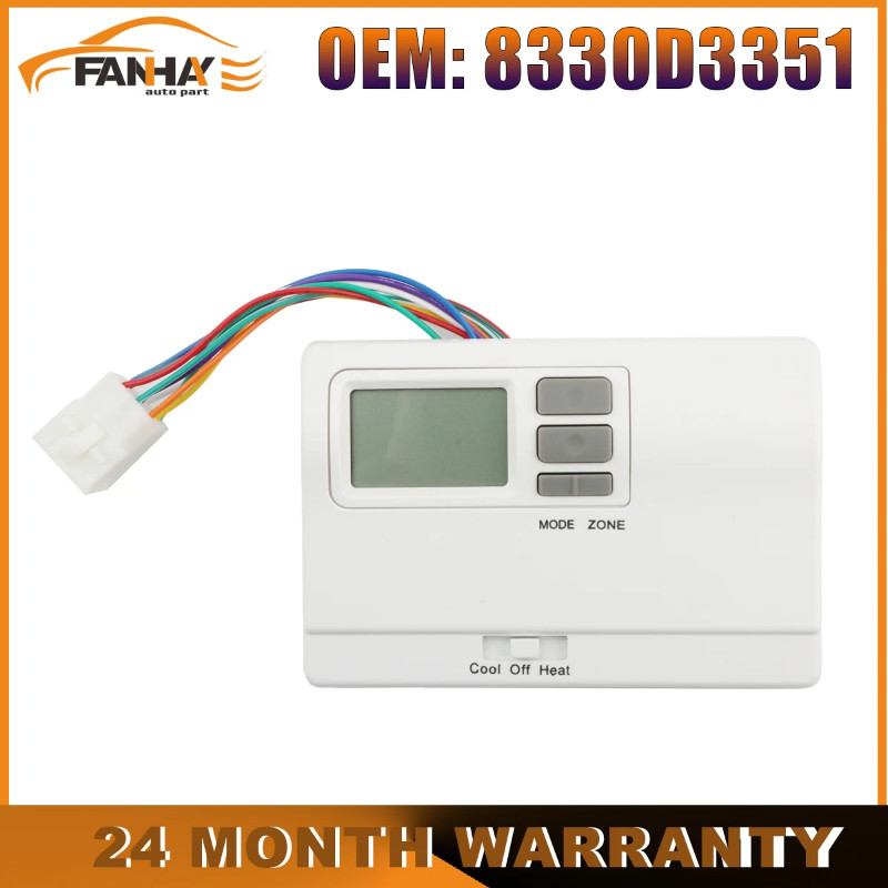 For RV temperature thermostat 8330D3351 Heat/Cool Air Conditioning (HVAC) System Wall Mount White P