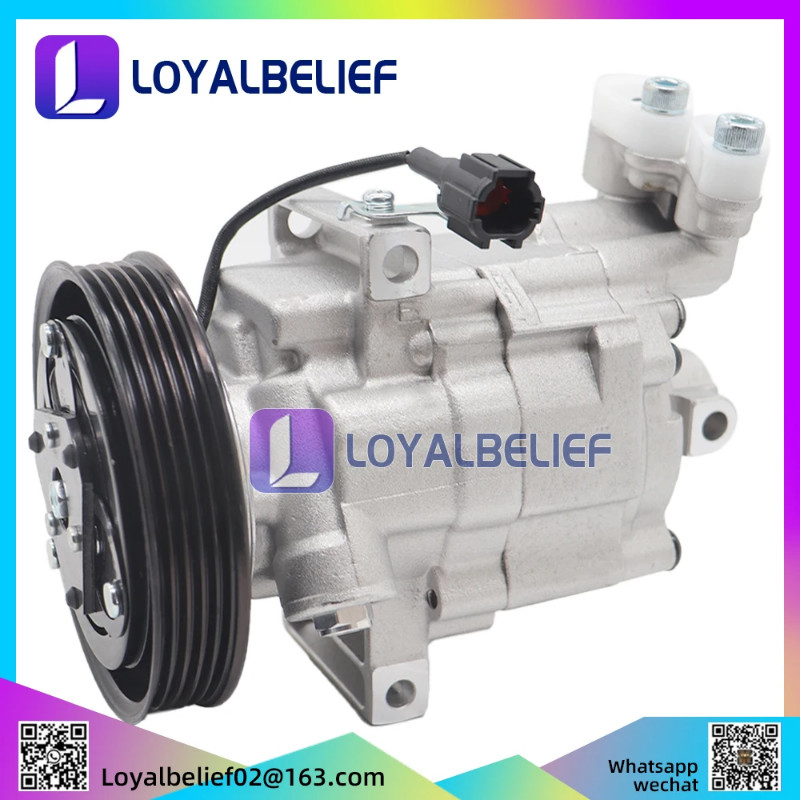 DKV08 Auto AC Compressor For Nissan MARCH III MICRA K12 16V NOTE E11 1.4 1.6 92600AX80A 92600AX80B