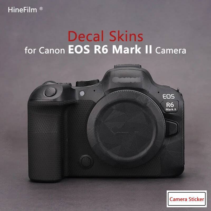 R6 M2 กล้องผิว R6II สติกเกอร์ป้องกันฟิล์มสําหรับ Canon EOS R6 Mark II กล้อง Premium Decal ผิว r6m2 W