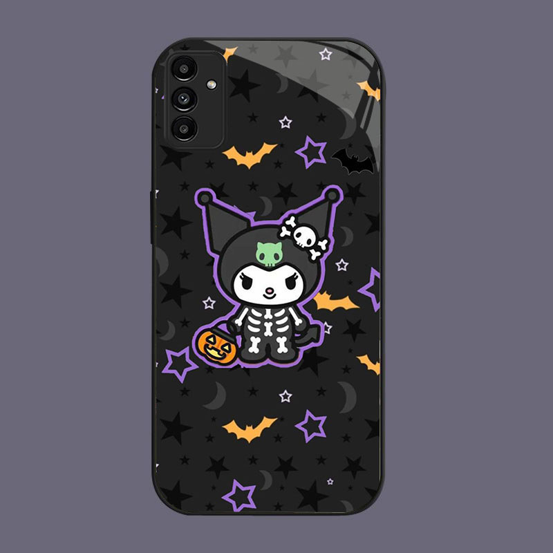 HK-27 ฮาโลวีน Kuromi แก้วแก้วสําหรับ Samsung A14 A04S S21 FE A15 A35 A25 A24 A34 A54 A05S M15 A55 Pl