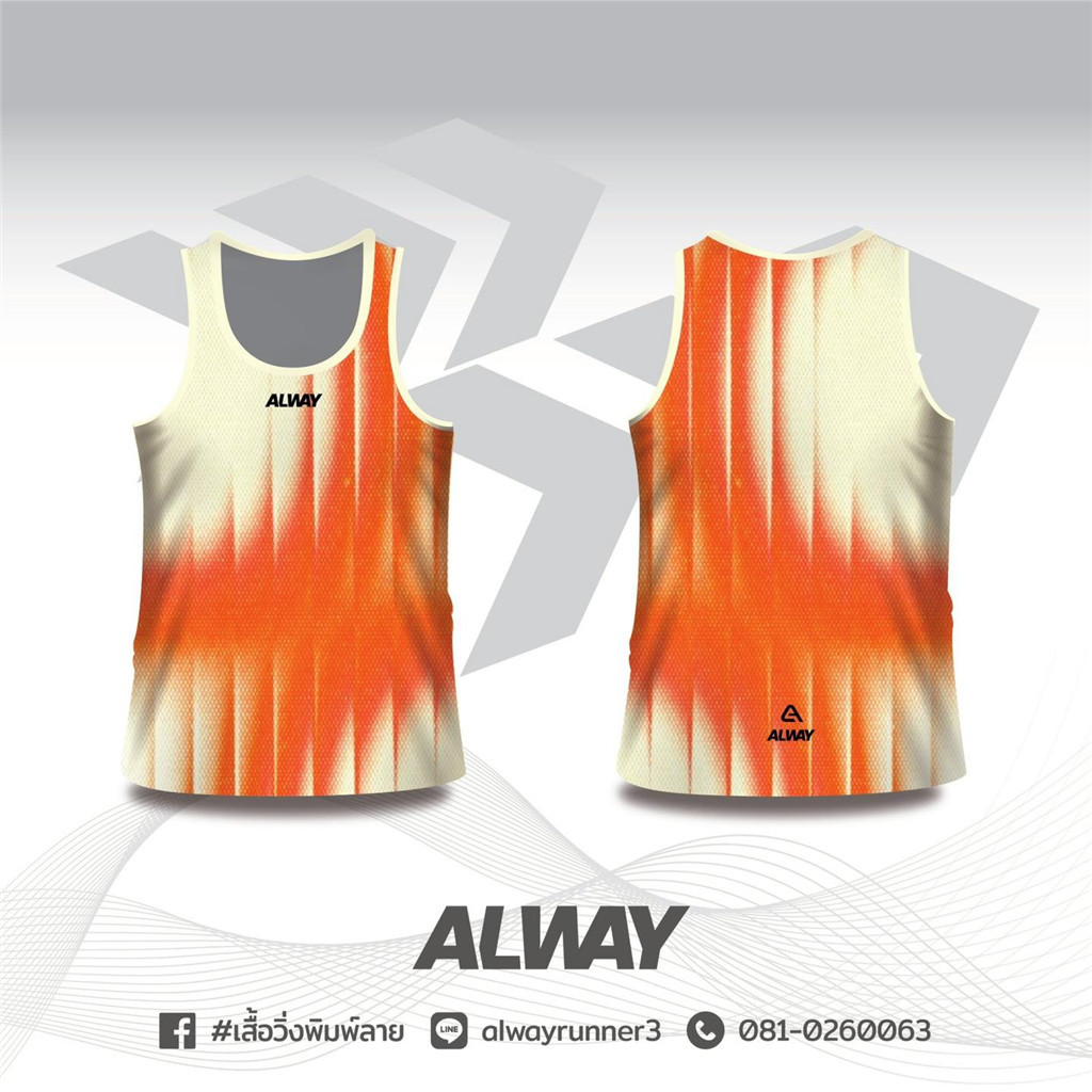 นี่คือแบรนด์ Alway พิมพ์เสื้อกั๊กวิ่ง 001