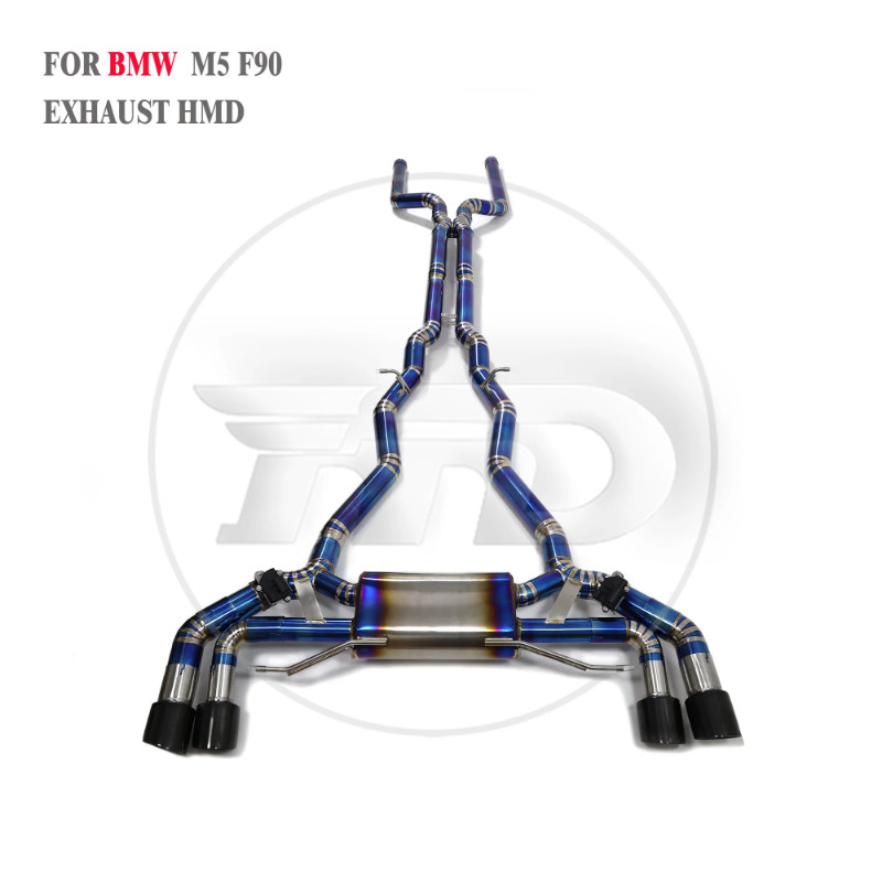 HMD Big Sale Titanium Exhaust System Catback for BMW M5 F90 4.4T S63 Engine 2018-2022 Car Muffler E