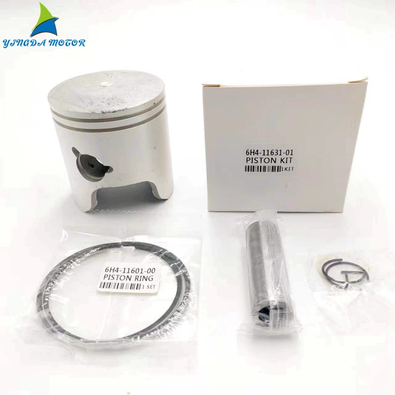 6H4-11631-09 3Cyl Piston Kit Std With Rings Replace for Yamaha Outboard Engine 40HP 50HP 6H4-11631,