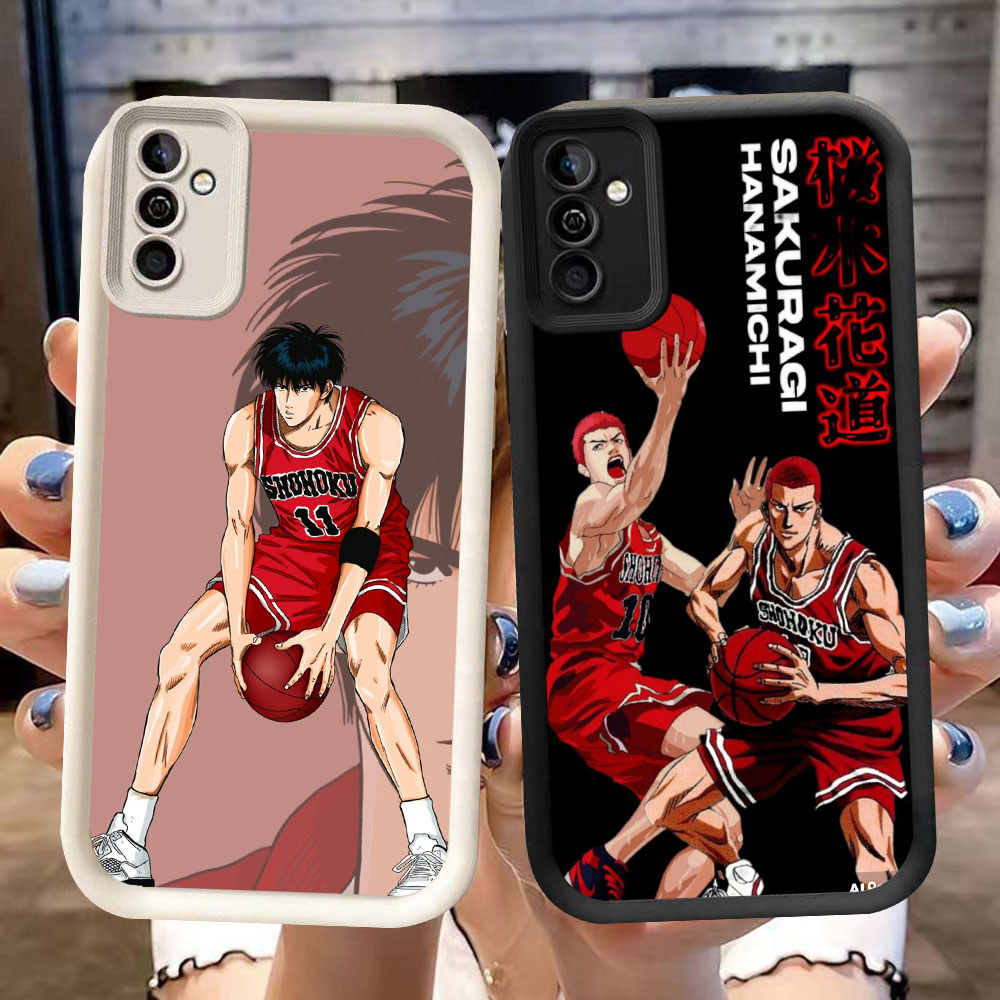 DK-82 อะนิเมะ Slam Dunk ปลอกซิลิโคนสีดําและสีขาวสําหรับ OPPO Realme C73 14T 2025 14 A5 C71 A5X 14X 5