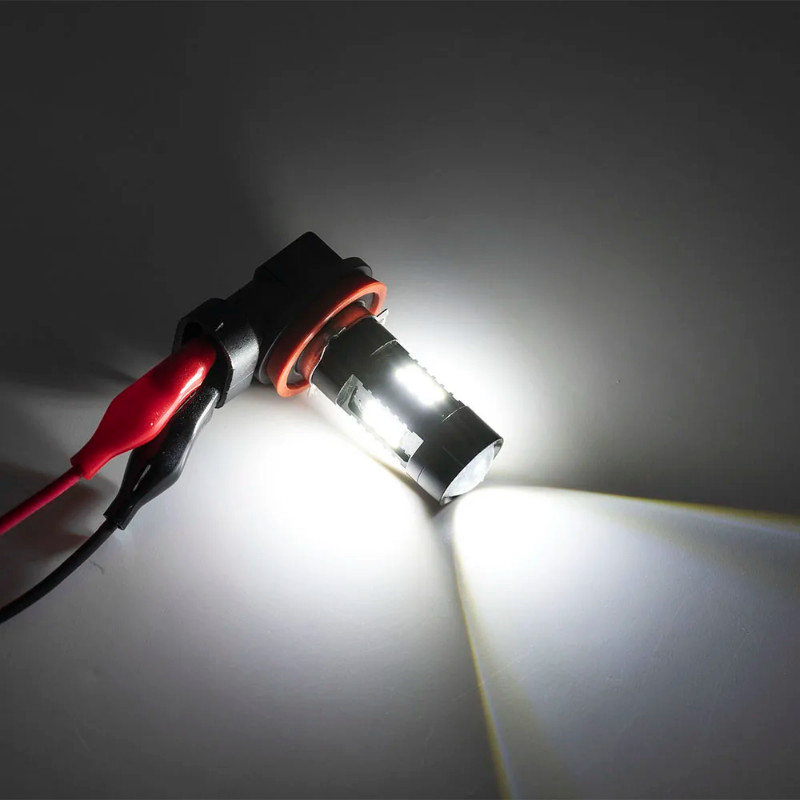 2PCS White Canbus No Error H8 LED Fog Light Bulb For VW POLO 6R1 6C1 Hatchback 2009-2022 Led Drivin