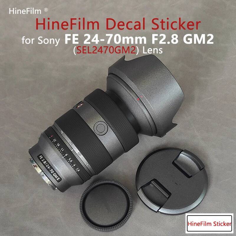Hinefilm เลนส์ผิวสําหรับ sony 24 70 gm ii ผิวสติกเกอร์เลนส์ 2470gm2 skin Protector Cover 24-70 gm ii