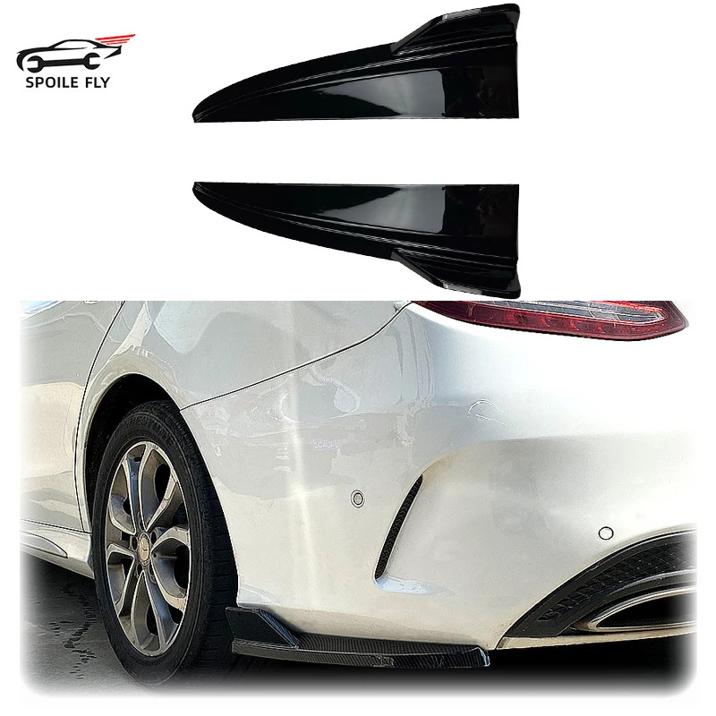2015 To 2021 For Mercedes Benz C Class W205 Sedan C180 C200 C260 C43 AMG Rear Bumper Lip Spoiler An