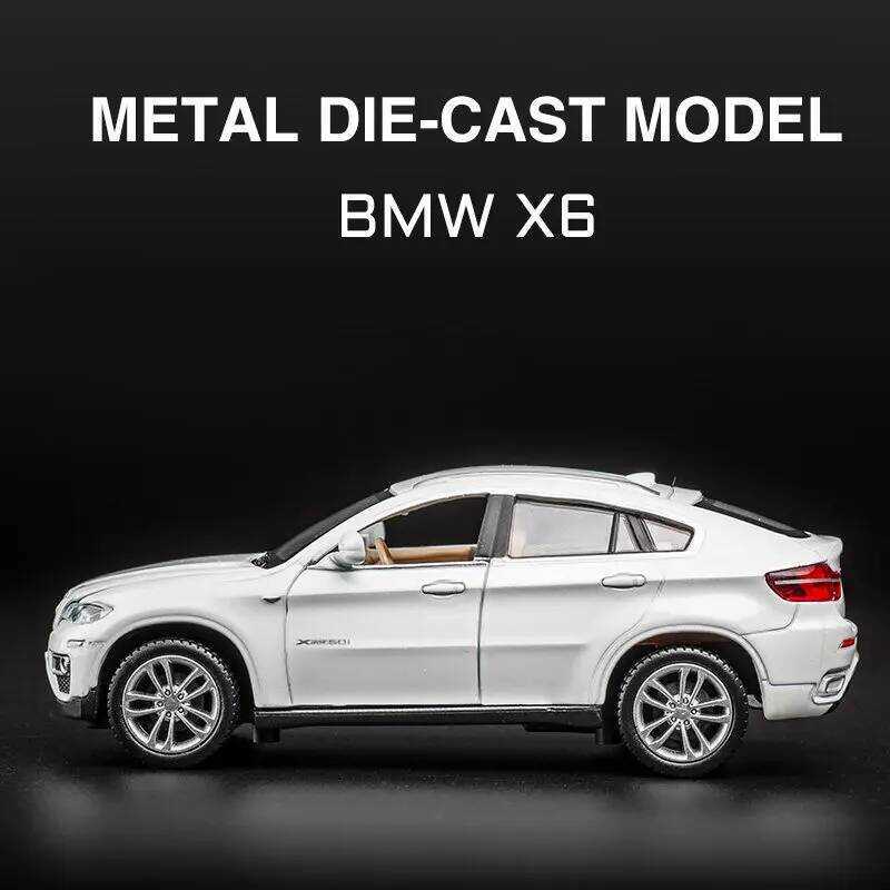 C 1:32 BMW X6 S Alloy Car Model Diecasts & Toy Vehicles Metal Model High Simulation Sound And Light