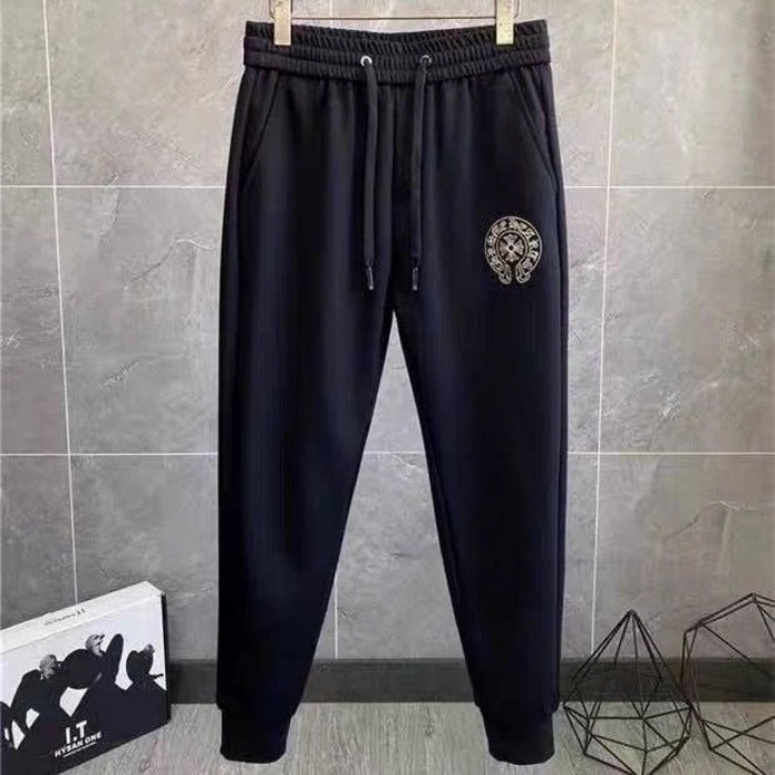 Chrome*Hearts กางเกงลําลองพิมพ์ลายหรูหรา สำหรับทั้งผู้ชายและผู้หญิง