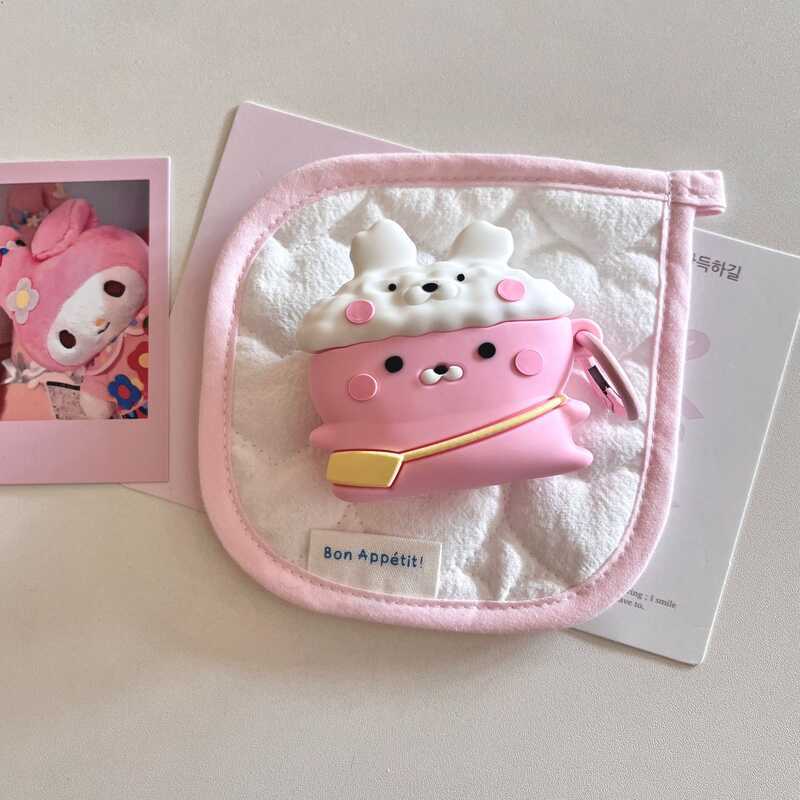 กระเป๋าเป้สะพายหลัง กระต่าย เหมาะสําหรับ แอร์พอด4 เคสป้องกัน แอปเปิล ไร้สายบลูทูธชุดหูฟังเคส แอร์พอดสโปร เคสป้องกัน