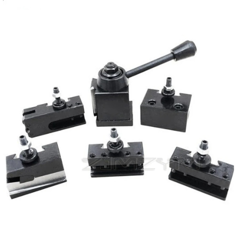 250-222  Wedge Type Quick Change Tool Kits,1pc 222 Tool Post Holder + 5pcs Tool Holder Parting Tool