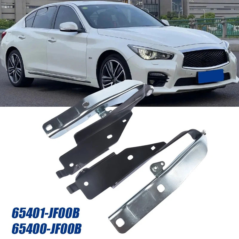 1Pair Front Bonnet Hood Hinge 65401-JF00B 65400-JF00B For Infiniti Q50 Q60 Q70 Q70L 2014-2018 Hood