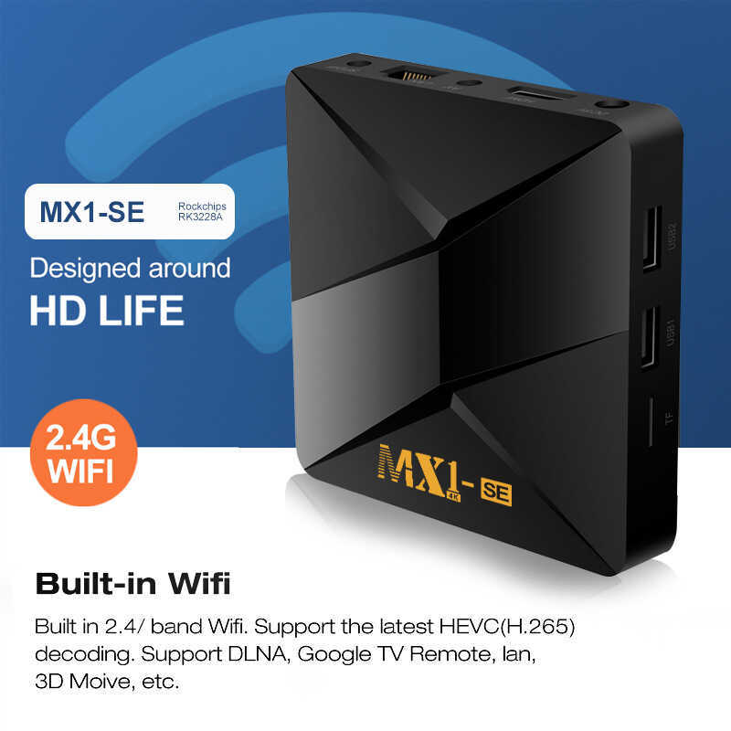 MX1-SE กล่องทีวี Set Top box กล่องทีวีโรงงาน 16g 9.0 RK3228A