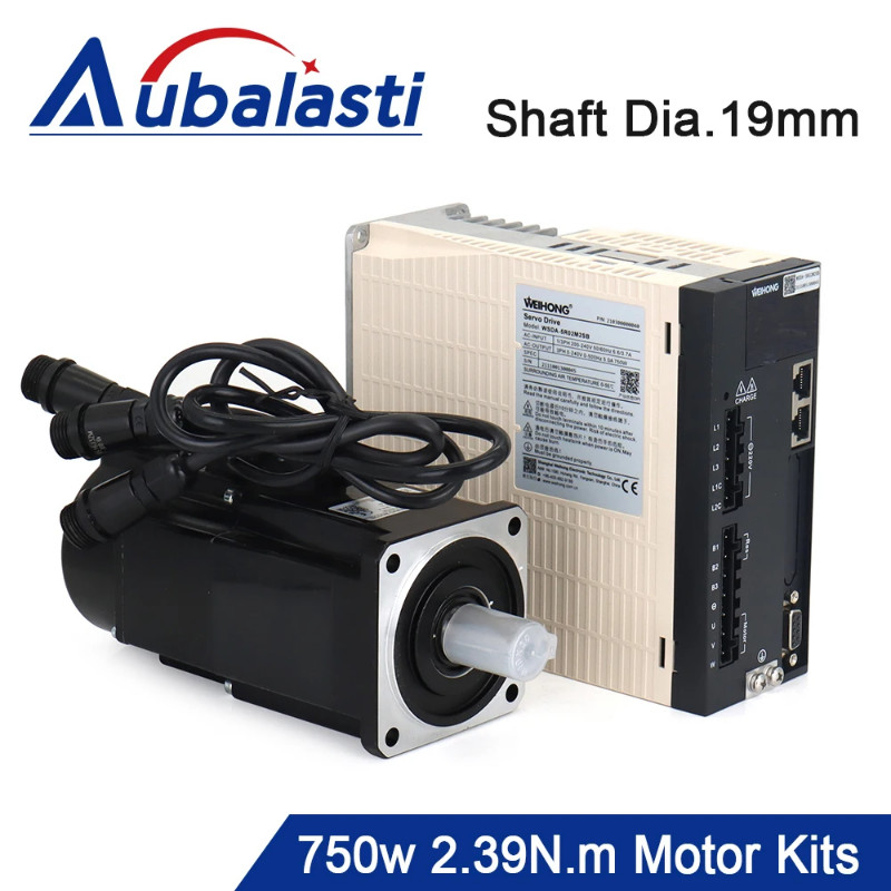 Aubalasti WeiHong WSDA-750W Bus Type Servo Motor Driver Kits 2.39N.m 220V 5A Absolute Value With Br