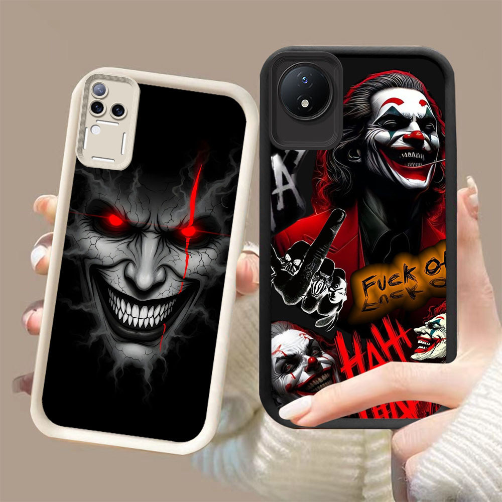 DK-67 JOKER ปลอกซิลิโคนสีดําและสีขาวสําหรับ VIVO Y29 Y02a V50 V30E V30 T4 Y02 Y02t Pro 5G