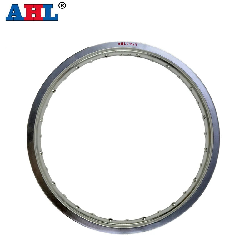 Motorcycle Black Silver Steel Rims Rim 2.15X19 2.15 19 Inch 2.15*19 32 / 36 Spokes Holes High Stren