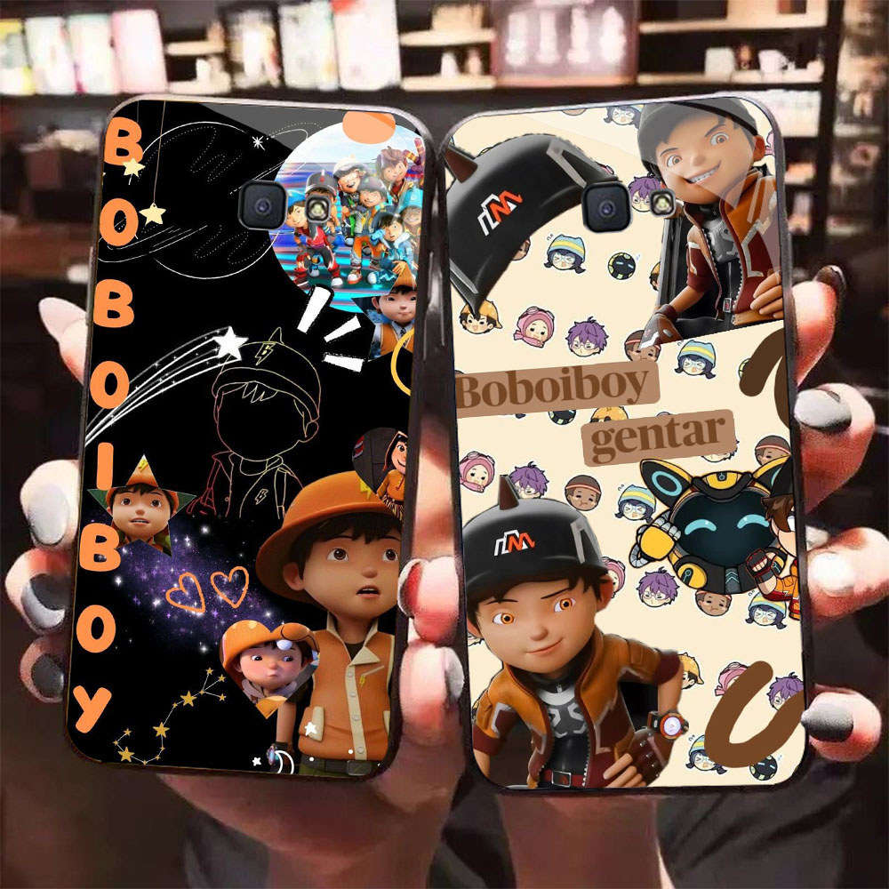 HK-50 X Boboiboy แก้วแก้วสําหรับ Samsung Note FE J4 S24 S25 J7 J6 Core 9 Prime Pro Plus Ultra