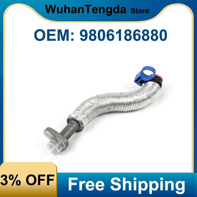 9806186880 1.6THP Original Turbo Charger Oil Return Pipe 037979 V861706980 for Peugeot Citroen C3XR