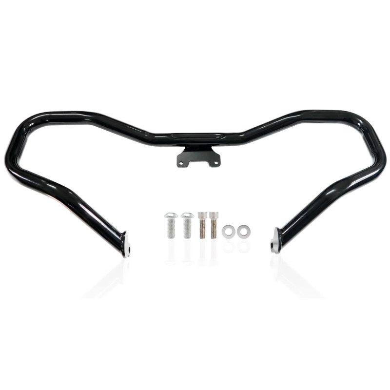 GZICMA Chopped Engine Guard Highway Crash Bar 1.25" Black for Harley Davidson 2014-2024 Touring Mod