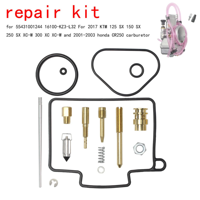 carburetor repair ki for Mikuni TX TMX38 55431001244 16100-KZ3-L32 For 2017 KTM 125/150/250 SX XC-W