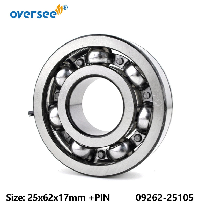 09262-25105 Ball Bearing For Suzuki Outboard Motor Crankshaft Size 25X62X17mm
