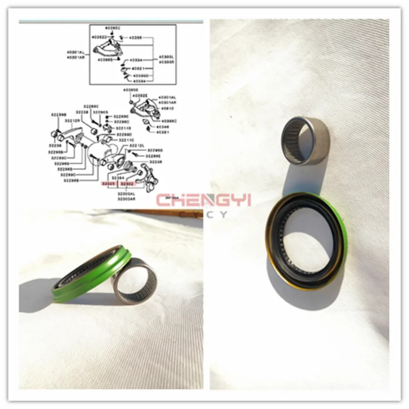 2PCS Knuckle Bearing And Oil Seal For Pajero Montero II V31W V32W V43W Sport I K94W K96W L200 Trito