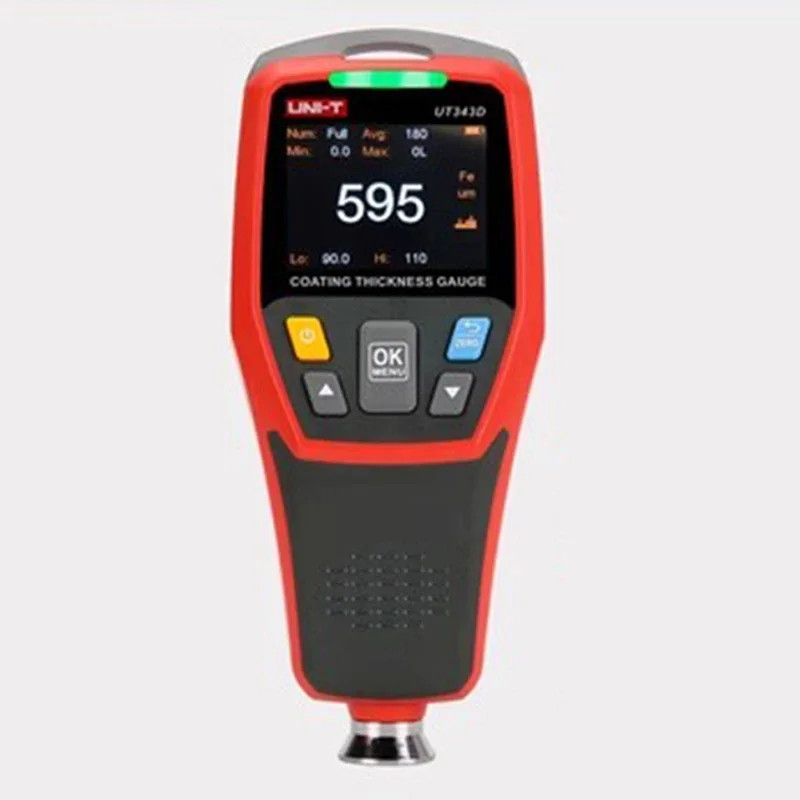UT343D Car Paint Coating Thickness Gauge Digital Meter Film Tester NFE Measurement Electroplate Met