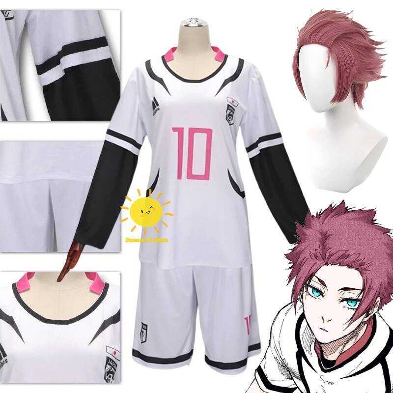 C Anime Itoshi Sae Cosplay Blue Lock Cosplay Costumes Football Jersey Suits Itoshi Sae Wig Hallowee