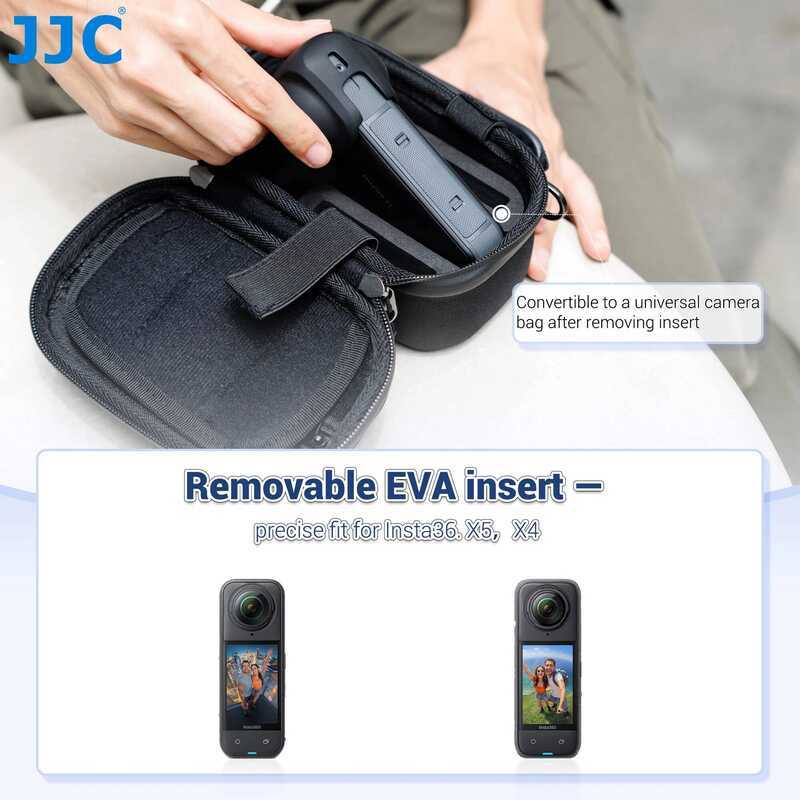 ▥ เคสกล้องแข็ง JJC สำหรับ X5 X4 Insta360 GO Ultra Ace 2 DJI Osmo 360 Action 6 5 Pro 4 3 Gopro 1