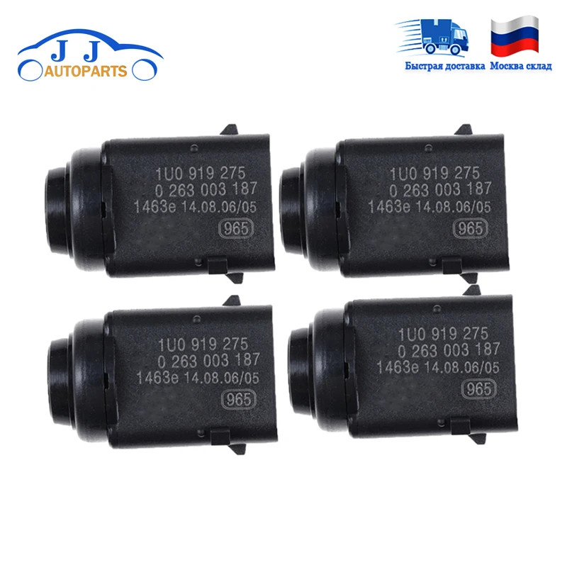 YAOPEI 4PCS/Lot 1U0919275 1J0919275 Front Rear Parking Sensor Reverse Aid Sensor PDC For Audi Q7 VW