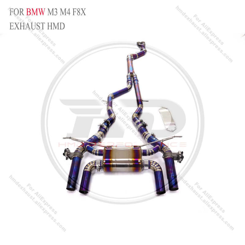 HMD Valve Catback Exhaust Pipes for BMW M3/M4 F80/F82/F8X S55 3.0T 2014-2018 Tuning Front Mid-tail