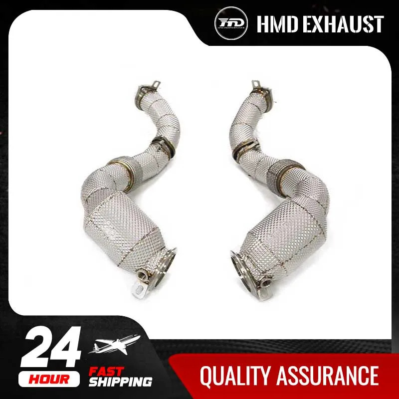 HMD Exhaust System High Flow Performance Downpipe for BMW X5M X6M F95 F96 LCI S68 Engine 4.4T 2024+