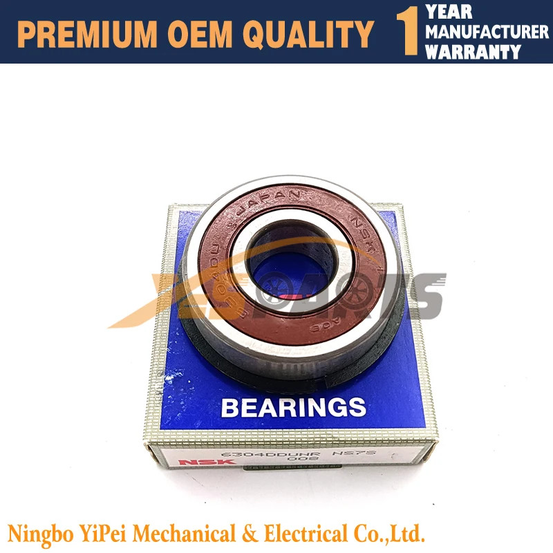 6304N Rubber Sealed Deep Groove Ball Bearing 6304DDUNR